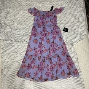 NWT Lulu's Purple Floral Dress